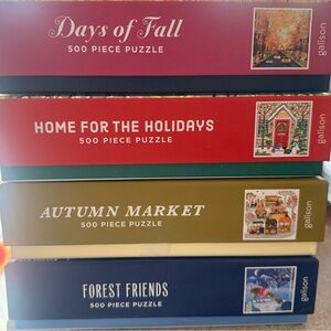 Galison 500 Piece Puzzle Set